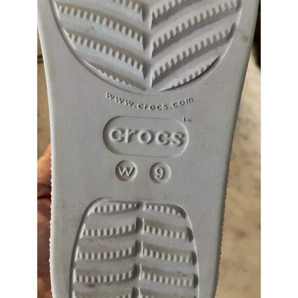 Crocs Women’s 9 Platform Slip On Moon Jelly Blue Glitter Excellent - Picture 13 of 14